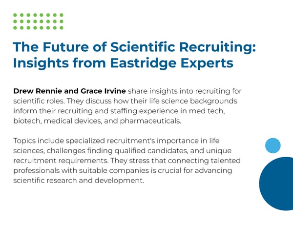 Scientific Recruiting: Drew Rennie, Associate Director, and Grace Irvine, Manager - Page 2