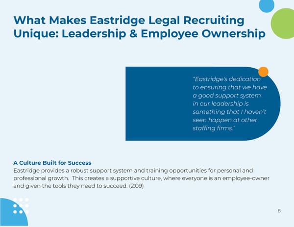 Legal Services Staffing: An interview with Shelby Thompson, Legal Division Manager - Page 8