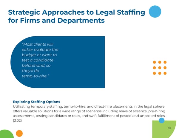 Legal Services Staffing: An interview with Shelby Thompson, Legal Division Manager - Page 10