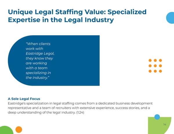Legal Services Staffing: An interview with Shelby Thompson, Legal Division Manager - Page 14