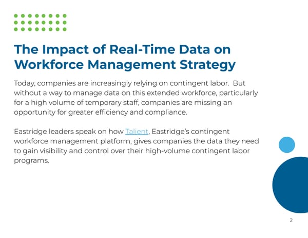 Talient: The Strategic Importance of Real-Time Data in Workforce Management - Page 2