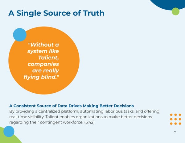 Talient: The Strategic Importance of Real-Time Data in Workforce Management - Page 7