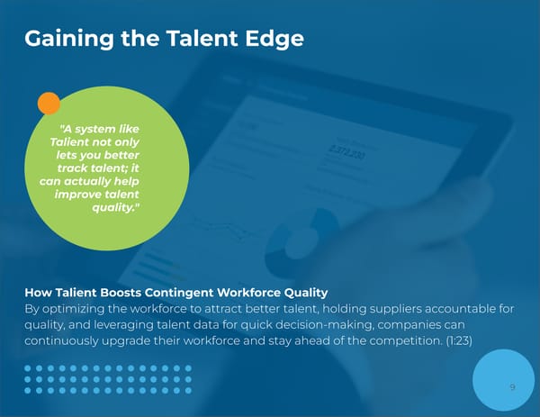 Talient: The Strategic Importance of Real-Time Data in Workforce Management - Page 9