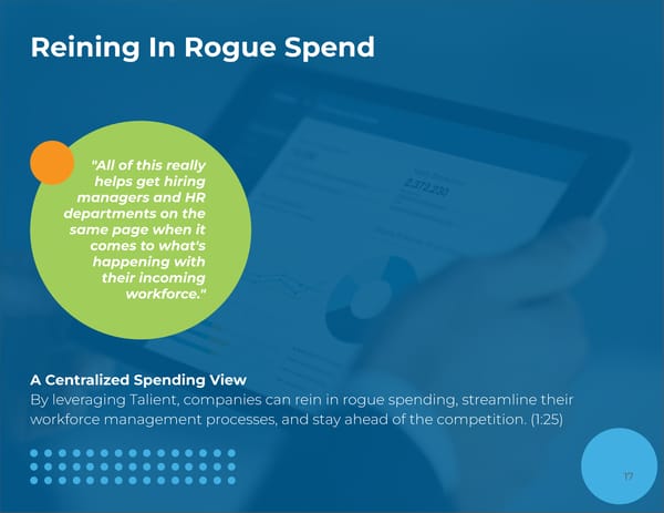 Talient: The Strategic Importance of Real-Time Data in Workforce Management - Page 17