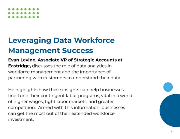 Evan Levine: How Leveraging Data Unlocks Workforce Management Success - Page 2