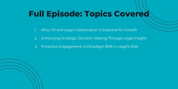 Joshua Horenstein- "CHROs: How to Work with Legal as a Strategic Growth Partner" - Page 6