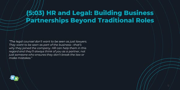 Joshua Horenstein- "CHROs: How to Work with Legal as a Strategic Growth Partner" - Page 12