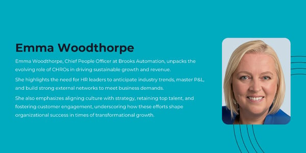 Emma Woodthorpe - "The Role of Today's Transformational CHRO" - Page 18