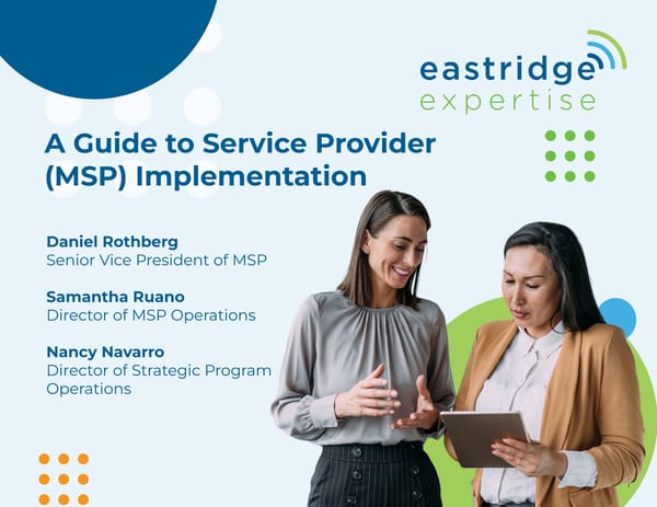 A Guide to Service Provider (MSP) Implementation - Page 1