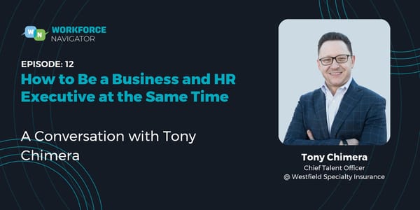 Tony Chimera - "How to Be a Business and HR Executive at the Same Time" - Page 1