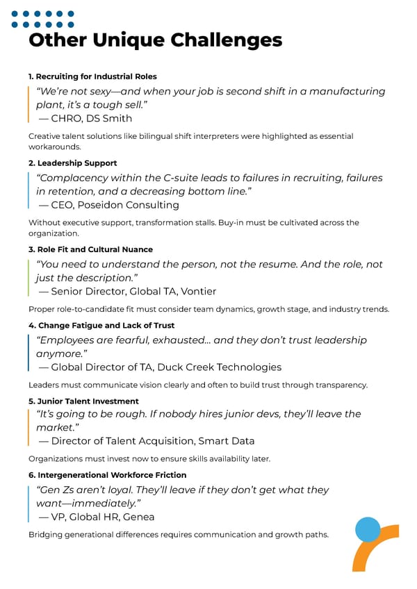 The Talent Challenge Report - Page 8