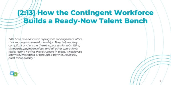 Allen Chilson - "The Strategic Business Case for Contingent Workforce Planning" - Page 8