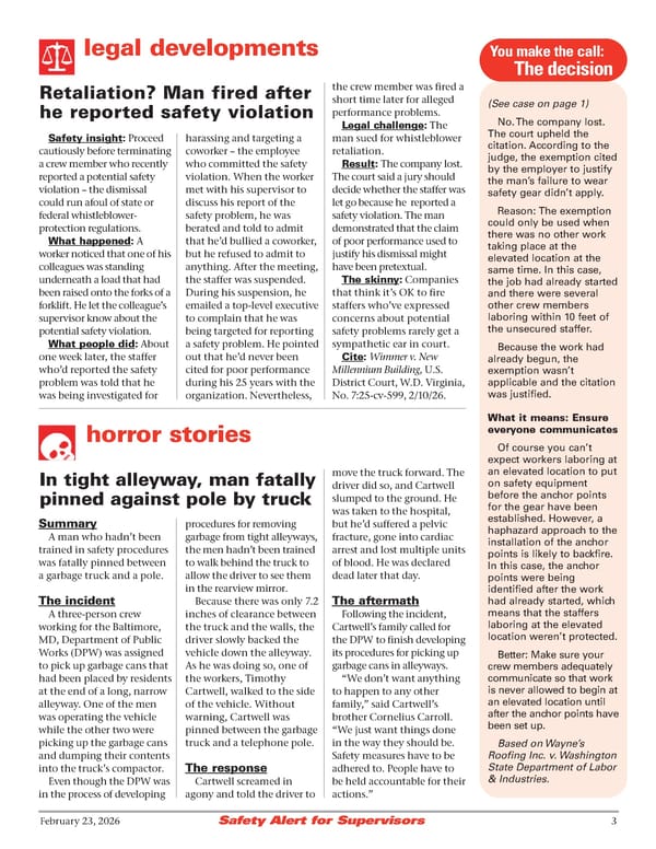 Safety Alert for Supervisors: 2/23/2026 - Page 3