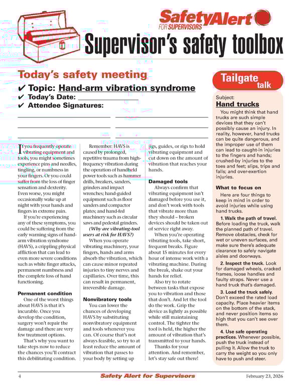 Safety Alert for Supervisors: 2/23/2026 - Page 4