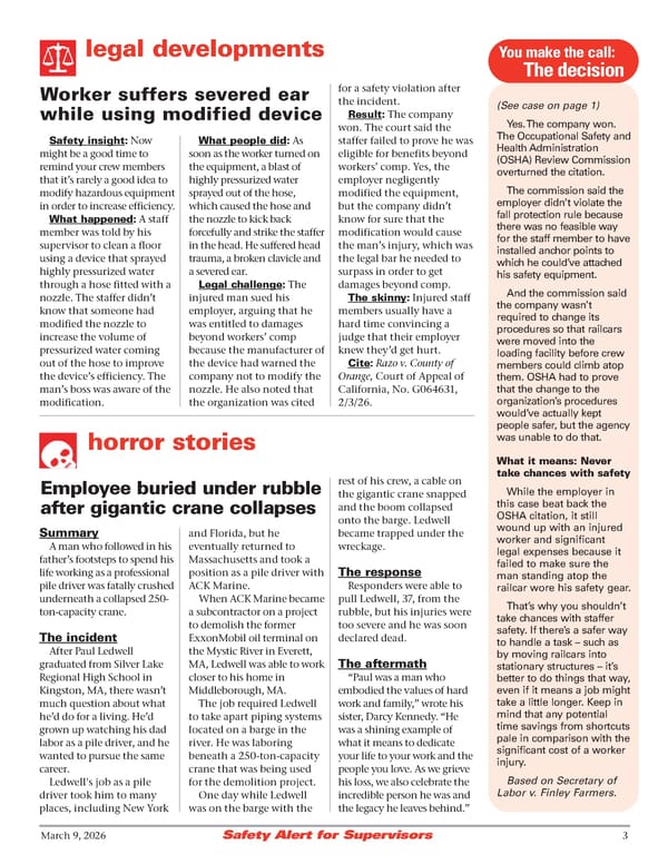 Safety Alert for Supervisors: 3/9/26 - Page 3