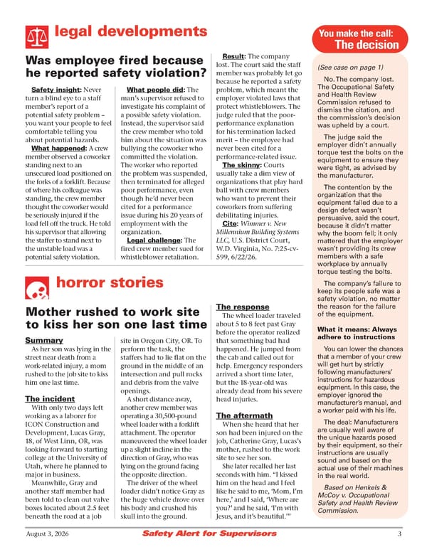 Safety Alert for Supervisors: 08/03/2026 - Page 3