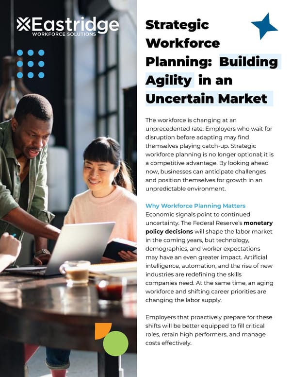 Strategic Workforce Planning: Building Agility in an Uncertain Market - Page 1